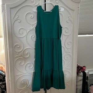 Used Universal Thread MIDI Dress in Turquoise Size Large